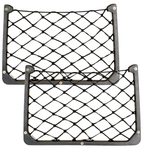 2 Pack Storage Nets For Campervans (31cm x 21cm) Cargo net Ideal for Cars, Vans, Motorhomes, Boats, Phone