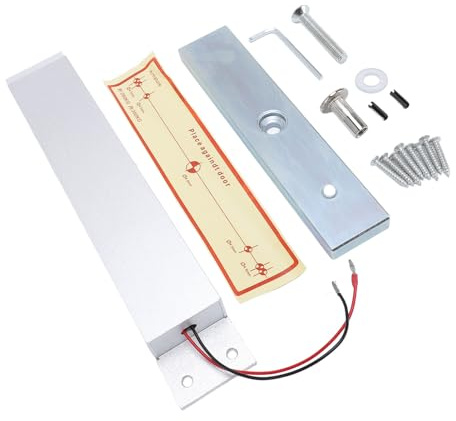 YWBL-WH Serratura Magnetica Elettrica 280 Kg 12 V modalità NC Apricancello Impermeabile per Controllo Accessi a Porta Singola Uso Interno Esterno Serratura Elettromagnetica in Lega di Alluminio con