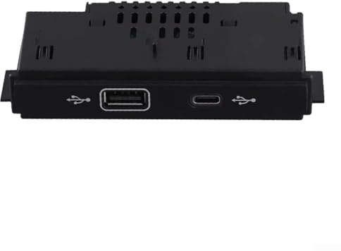 Adaptador de puerto USB para consola frontal de coche 30D035736 para MK2 Viloran, enchufe de carga de datos PD dual, interruptor eléctrico de ajuste directo, interior de plástico ABS negro