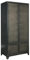Metallschrank Spindschrank Wäscheschrank Kleiderschrank Metall Vintage schwarz