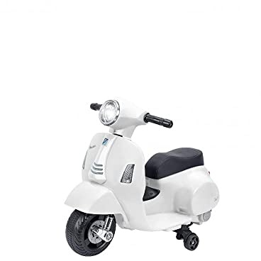 e-Spidko Vespa GTS Weiß, Elektrofahrzeug für Kinder, Aufsitzbar, Farbe, 40624