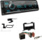Kenwood KMM-BT508DAB 1-DIN Digital Media Receiver Autoradio DAB+ Bluetooth Amazon Alexa Einbauset passend für Volkswagen VW Crafter ab 2006 schwarz