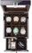 Procase Cajas para Relojes de Madera, Organizador de Relojes con 6 Compartimentos y Cajón Multifuncional 2 Niveles para Mujer y Hombre -Negro