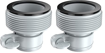 DHinkyoung 2 Pcs Type B Hose Adapters for Intex Pool, 1.5 to 1.25 Pool Hose Connector with Threads Effective Pool Drain Pump Adapter for Pumps & Saltwater System