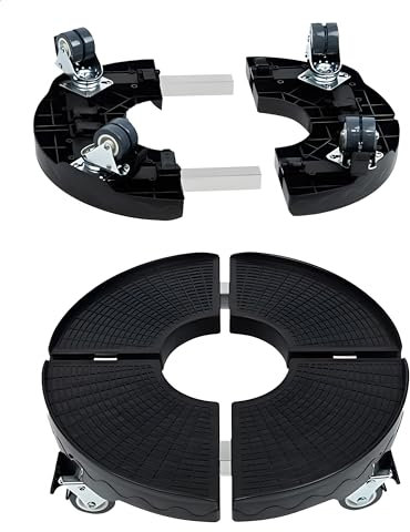 Sunny Tree Rullo per piante di alta qualità con ruote a 360 gradi per una capacità di carico fino a 300 kg, rotondo, regolabile da 30 a 50 cm di diametro