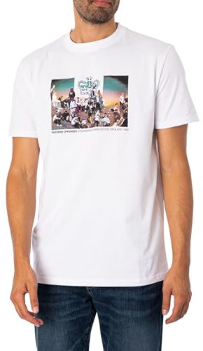 Weekend Offender Herren T-Shirt mit Grafik von Strangedays, Weiß, XXL