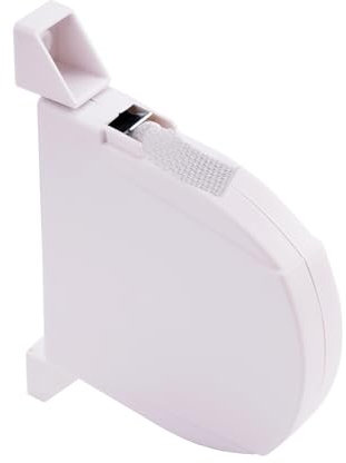 Pottwal Avvolgitore a nastro per tapparelle da 14 mm* 5m, avvolgitore a vite per tapparelle, avvolgitore a nastro montato in superficie, Colori della cintura tessuta bianco