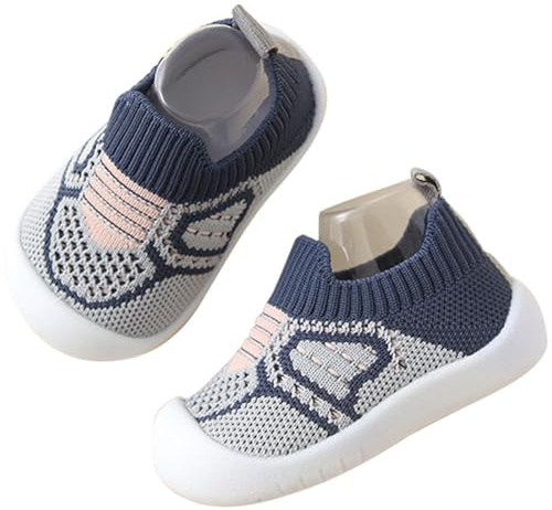 Aggroot Neonato Scarpine,Bambino Scarpe Bimbi per Primi Passi Antiscivolo Bambino con Suola Traspiranti Pantofole Bambino Unisex Scarpe,Blu,20/21 EU=CN13.5