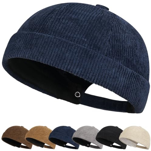Bonnet souple doux et léger pour la course à pied respirant et élastique chapeau Bonnet en Polyester Chaud doublé pour l'automne et l'hiver pour Hommes et Femmes Docker Cap