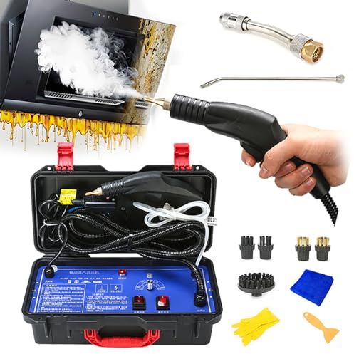 Pulitore A Vapore Portatile, Pulitore A Vapore Ad Alta Pressione da 3000 W, per La Pulizia del Pavimento dei Mobili del Bagno della Cucina, del Sedile Dell'Auto, Utilizzato con La Pulizia Alcalina