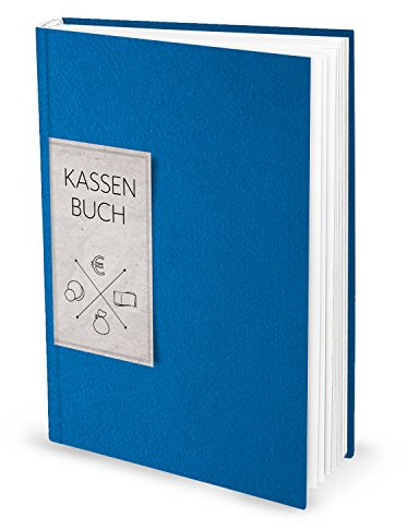 Logbuch-Verlag Ordnungsgemäßes KASSENBUCH DIN A4 groß BLAU Einnahmen Auszahlungen Kasse Buch mit Spalten Barzahlungen Kassen Buchführung