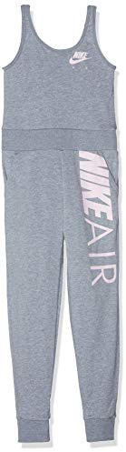 Nike G NSW JMPST Air Tuta Intera, Bambina, Ashen Slate/Htr/Pink Foam, M