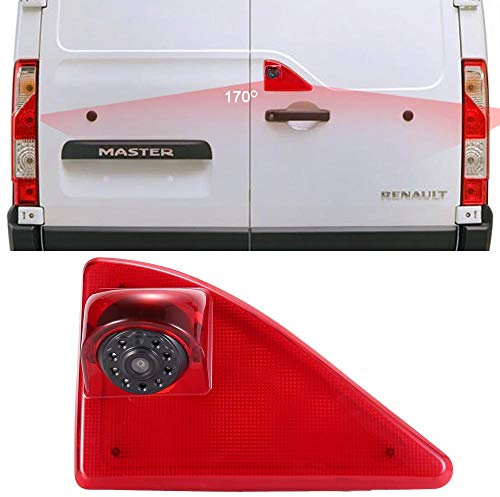 Auto Bremsleuchte Rückfahrkamera für Opel/Vauxhall Movano/Renault Master/Nissan NV400(Neuer Gegenstand: Winkel und Abstand einstellbar)