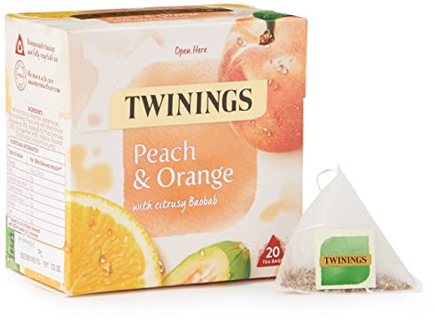 Twinings Peach & Orange Tea Bags, 20 each