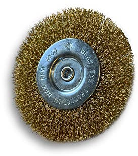 Kibros Brosse circulaire tige Ø 100 mm laiton dur 8 mm