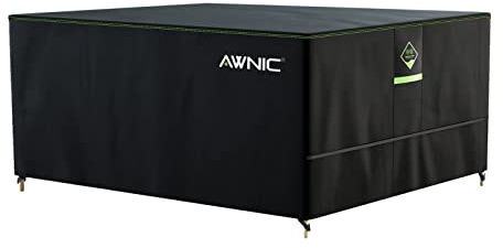 Awnic Abdeckung Gartenmöbel Winterfest 190x190x71cm, Schwerlast 420D Oxford Gewebe Gartenmöbel Abdeckplane Wasserdicht mit Entlüftung, Anti-UV Reißfest Abdeckplane für Gartenmöbel Terrassenmöbel