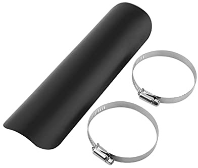 Scudo Termico per Motocicletta,Tubo di Scarico Universale per Motocicletta(Nero) Protezione Marmitta Scooter,para Marmitta Moto,Paracalore Marmitta Moto Scudo Termico Marmitta Moto Isolante Termico