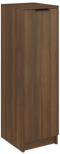 vidaXL Scarpiera Rovere Marrone 30x35x100 cm in Legno Multistrato