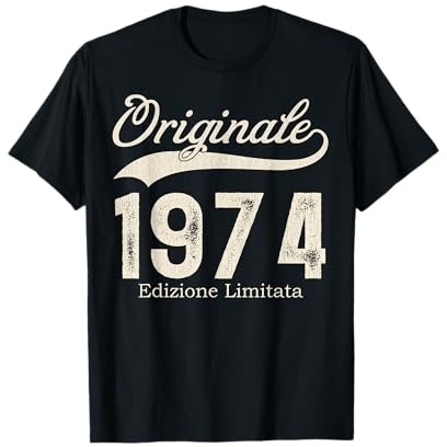 Originale Dal 1974 Edizione Limitata Anni 52 Compleanno Maglietta