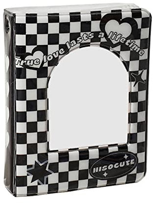 MONOJLY Kpop-Fotokartenhalter, Ordner, Album, kleines Fotokarten-Sammelbuch, 7,6 cm, Mini-Kpop-Fotoalbum mit 40 Taschen