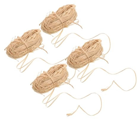 HAPINARY Bastgras Natural Bastband Für Blumensträuße Geschenkverpackungsmaterial Bast Für Geschenkboxen Bastschnitzel-füllmaterial Mehrzweckbast Zum Basteln