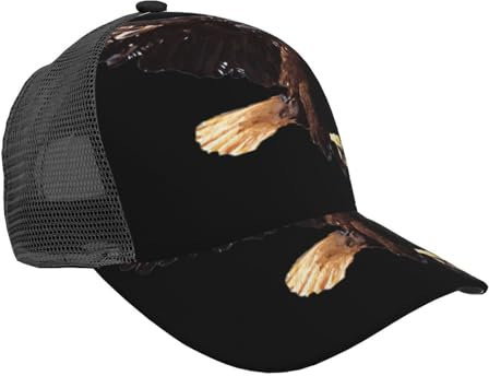 Lustige Baseballkappe mit Känguru-Zoo, atmungsaktives Design, lässiger Outdoor-Hut mit Netzrücken, modisch und stilvoll, Adler, Einheitsgr��e