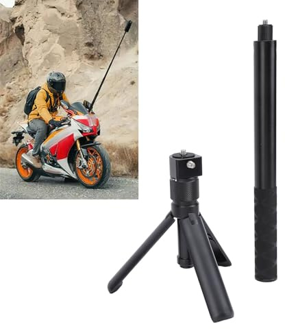 Trípode Invisible para Palo Selfie, Palo Selfie Extensible de 47 Pulgadas, Trípode para Cámara de Acción Extensible de 28 a 120 Cm, para Cámara de Acción X4 X3 X2 X One RS