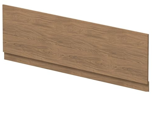 Balterley Wooden Front Bath Panel Covering with Plinth, 1800mm Bath Panel, Straight Front Bathroom Panels for Bathtub, Water Resistant Side Panels for Bathroom Baths and Soaking Tubs (Antique Oak)