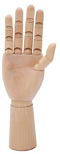 Hölzernes Handmodell, bewegliche Ausstellungspuppe mit Fingergelenken, Künstlergelenk-Schaufensterpuppe aus Holz zum Zeichnen, Skizzieren und Malen