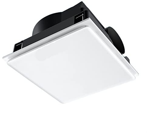 Extractor de aire Ventiladores de ventilación Extractor de techo de 30 × 30 cm, potente ventilador de techo universal, ventilador de techo silencioso for inodoro de baño comercial, blanco, extractor d