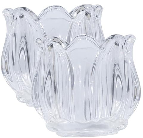 QUMIIRITY 2stücke Glas Kerzenhalter Für Stabkerzen Kerzenhalter Für Esstisch Kaminkerzenhalter Für Party Hochzeit Schlichte Moderne Dekoration