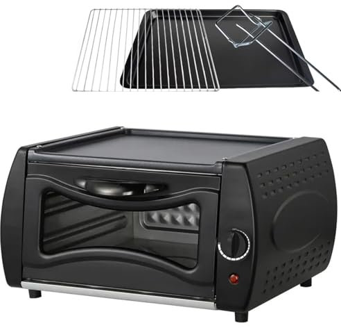 Forno elettrico da asporto, mini con controllo della temperatura e accessori, ideale per fare pane e pizza in cucina