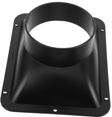 STOBOK Diy Ventilation Interface for Range Hood, Square Bottom Air Vent Flange Connector, 100# Rectangular Base Duct Adapter for Kitchen Exhaust System