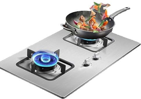 Cuisinière À Gaz Encastrable 2 Feux - 4,2 KW - Cuisinière À Gaz En Acier Inoxydable, Cuisinières À Gaz De Table Et Encastrées, Accessoires De Cuisine De Camping(LPG)