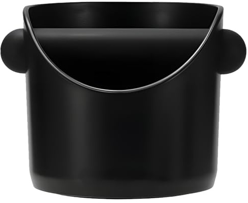 Juego de 2 cajas de café expreso, mini caja redonda con aguja para polvo, plástico ABS, apto para lavavajillas