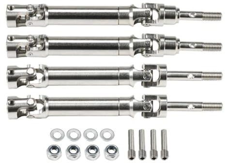 Albero di trasmissione giunto universale per albero motore in acciaio inossidabile lavorato compatibile con RC Hoss 4x4 VXL HQ727 Aggiornamento