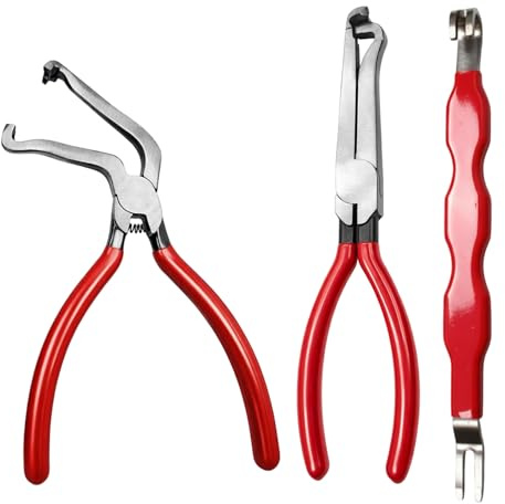 3 Pack Essential Electrical Disconnect Pliers for Cars, Automotive Electrical Connector Plier, Car Clip Pliers and Electricals Connector Separator Tool for Push-Tab Plugs and Fuel Line Hose