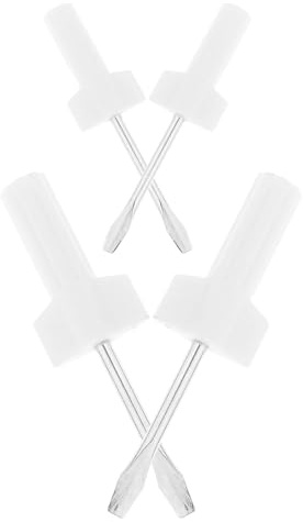 POPETPOP Lot de 4 Tournevis Plats pour Machine à Coudre, Outils Solide en Métal et Plastique, Conçus pour Réparations et Entretien de Machines à Coudre, pour Projets Artisanaux