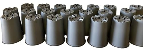 The Flowerpot Men 20 X 3L Deep Rose Economy Plastic Plant Pots.
