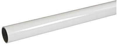 Secotec 27001578.SB Asta appendiabiti | tubo per armadio rotondo, diametro 19 mm, 600 mm, bianco, 19 x 600 mm