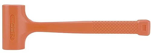 NEO TOOLS Rückschlagfreier Schonhammer rückschlagarm Mit Bleikorn (940 g Kopfgewicht, 338 mm Länge, rückschlagsfrei, nicht leitend, funkenfrei) - Profi Fäustel Hammer Monoblock - 25-072