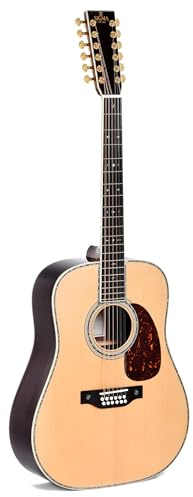 Sigma GUITARS DR12-42 Custom - Guitarra acústica Dreadnought de 12 cuerdas