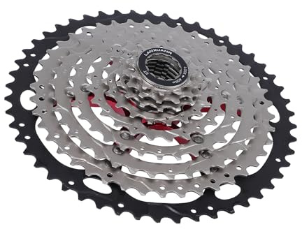LANXUANR 9 velocità Mountain Bicicletta Cassette Fit per MTB Bike, Bicicletta Strada, Super Leggero (11-46T)