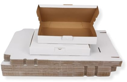 75 St. Maxibriefkarton 240 x 160 x 45 mm DIN A5 weiß Warensendung Faltkarton, Warenpost, Klappdeckelkarton