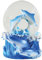 Water Globe - Delfín de Deluxebase. Bola de Nieve de delfín con Figura de Resina y Base Moldeada. Genial como decoración hogar, Adorno o Regalo. (Diseño seleccionado al Azar de 2 Colores)