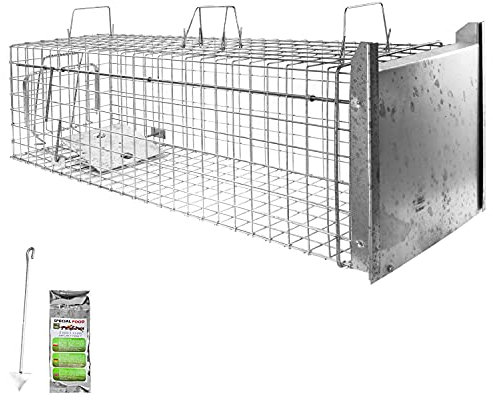 Gabbia Trappola per Animali Talpa Ratto Mouse Topo Nutria 120 x 34 x 34 cm Petigi