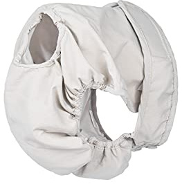 BePetMia Waschbare Windeln für Hunde, Wiederverwendbare Hundewindeln, Umweltfreundliche Damenbinden Höschen, Hygiene-Unterhose für Hunde in Hitze (M: 40-55cm, Beige)