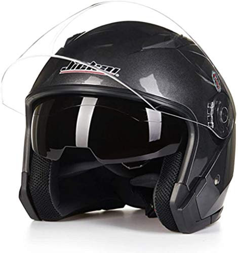 Motorrad-Jethelm Capacete Para Motocicleta Cascos Para Moto Racing Motorrad-Vintage-Helme mit Doppelscheiben-Schutzhelm