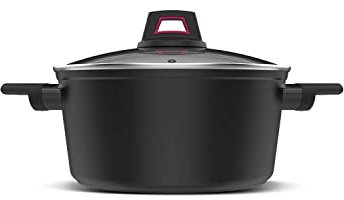 Taurus Best Moments Cazuela 20 - Cazuela de aluminio forjado. 20 cm diámetro. mango ergonómico. apta para todo tipo de fuegos. recubrimiento antiadherente. apta para lavavajillas. libre PFOA. negro