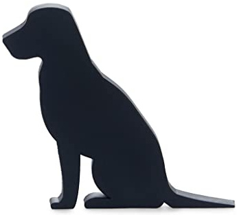 Balvi Türhalter Canine Farbe Schwarz Der kleine Hund, der jede Tür stoppt 10,5 x 12 x 2,5 cm